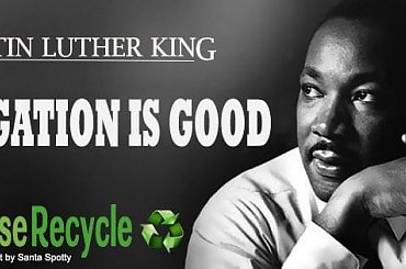 Luter King Reklama Segregacja Śmieci #LuteKing #mandela #obama #reklama #segregacja #śmieci #segregation #recycling