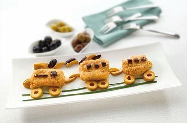 Wesoła ciuchcia z dodatkiem hiszpańskich oliwek #dzieci #hiszpanskie #kuchnia #oliwki #przepisy