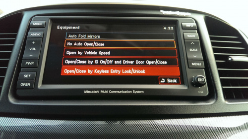 Mitsubishi Lancer Sportback - Auto Fold Mirrors