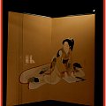"siedząca piekność" z wystawy japońskich parawanów w Muzeum sztuki Japońskiej :)