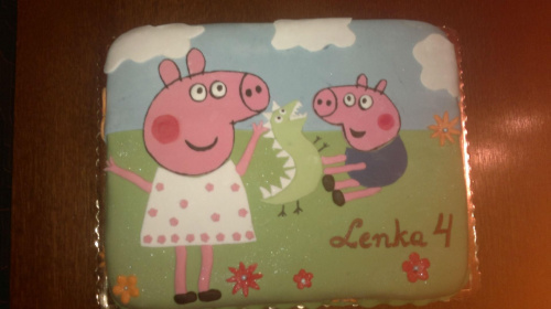Tort - świnka Peppa z Jackiem #tort