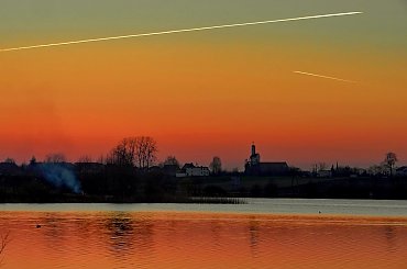 o zachodzie na Jeziorze Osowskim #zachód #sunset #jezioro #lake #pond